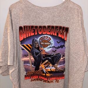 Harley Davidson grey Bikefest Daytona Beach T-shirt